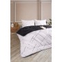 ETE HOMETEX ÇİFT KİŞİLİK LÜX WELSOFT YORGAN SETİ 195X215CM YANSIMA ANTRASİT 8696474231938